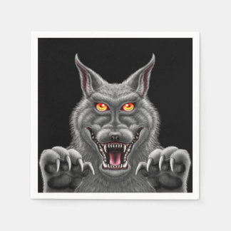 Fierce Werewolf Paper Party Napkins