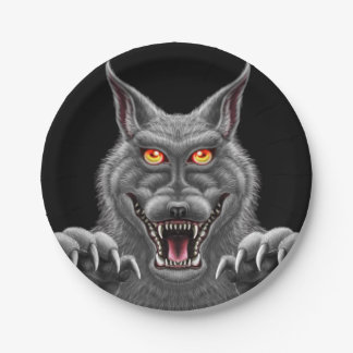 Fierce Werewolf Paper Party Plates
