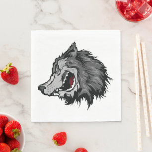 Fierce Wolf Napkin