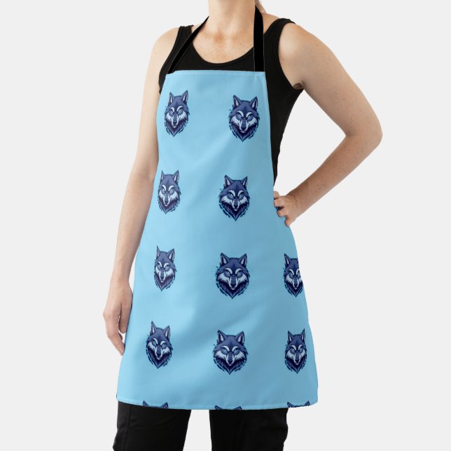 Fierce Wolf – Symbol of Strength and Freedom Apron (Insitu)