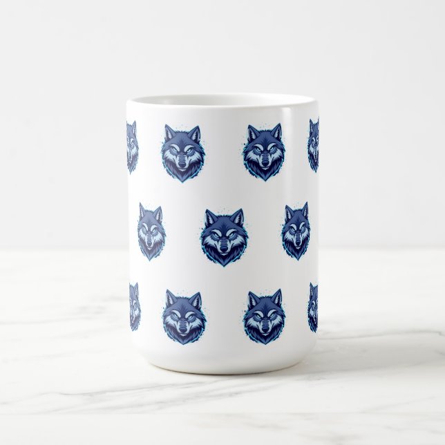 Fierce Wolf – Symbol of Strength and Freedom Coffee Mug (Center)