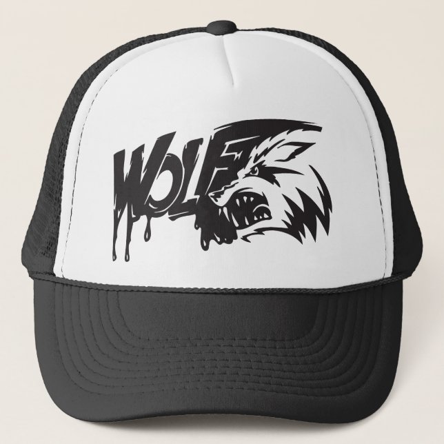 Fierce Wolf Trucker Hat (Front)
