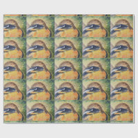 Fierce Yellow and Black Bird