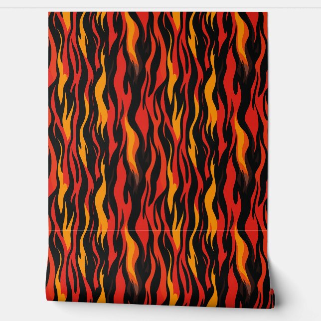 Fiery Abstract Pattern Wallpaper (Unrolling)