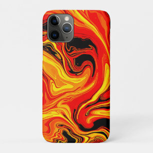 Fiery Abstract Swirls of Emotion iPhone 11 Pro Case