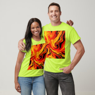 Fiery Abstract Swirls of Emotion T-Shirt