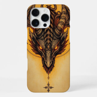 Fiery Ancient Dragon Fantasy Art iPhone 16 Pro Max Case