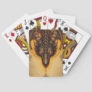 Fiery Ancient Dragon Mystical Fantasy Playing Cards