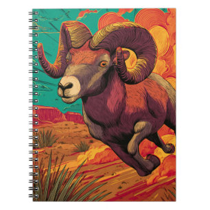 Fiery Aries Zodiac Notebook