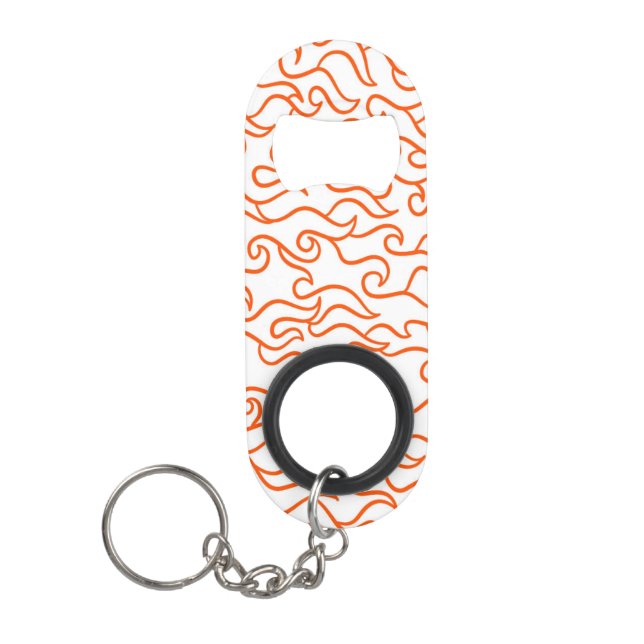 Fiery Bottle Opener Keychain (Front)