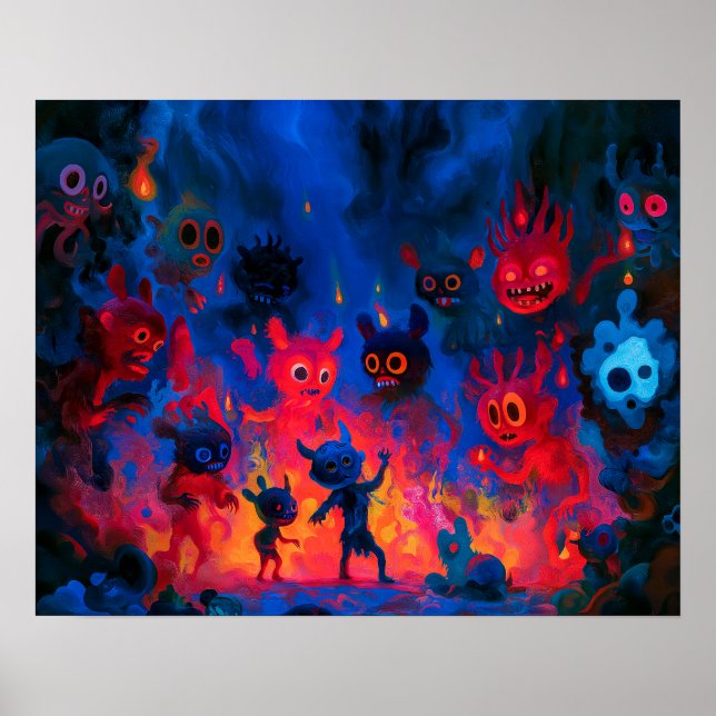 Fiery Chaneques Dancing Poster (Front)