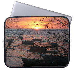 Fiery Costa Rican Sunset in Tamarindo Laptop Sleeve