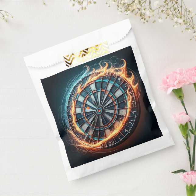 Fiery Dartboard with Bullseye Explosion  Favour Bag (Sealed)