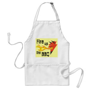 Fiery Devil's Head_Fire up the BBQ Standard Apron