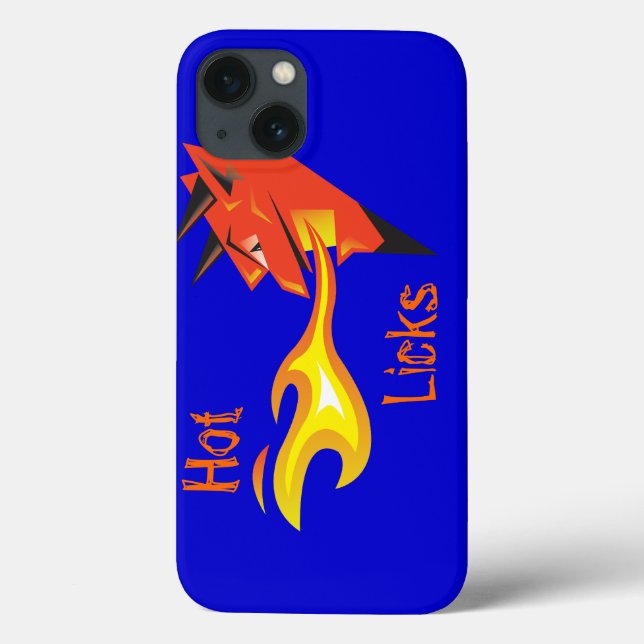 Fiery Devil's Head_Hot Licks Case-Mate iPhone Case (Back)