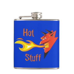 Fiery Devil's Head_Hot Stuff Hip Flask