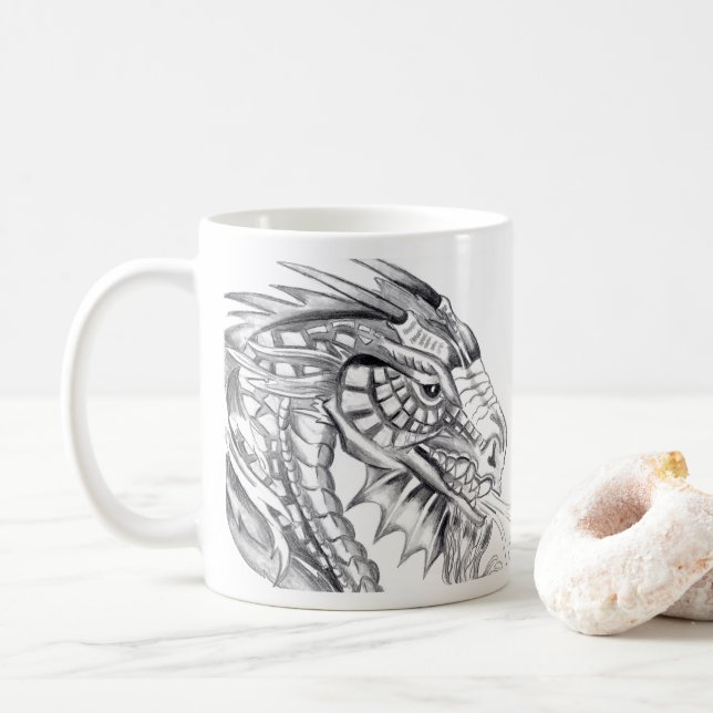 Fiery Dragon Coffee Mug (With Donut)