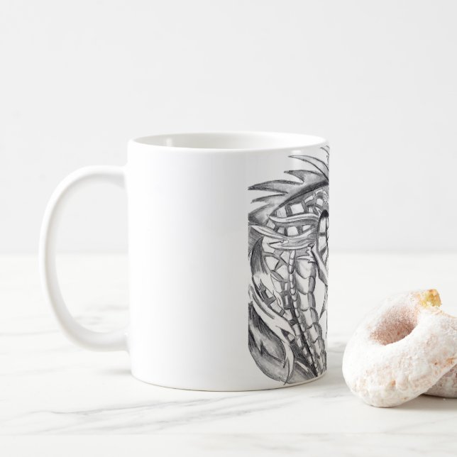 Fiery Dragon Hot Coffee Mug (With Donut)