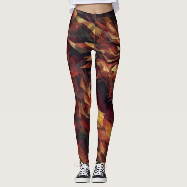 Fiery Dragon Leggings (Front)