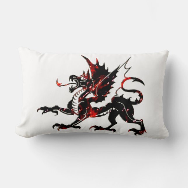 Fiery Dragon Lumbar Cushion (Front)