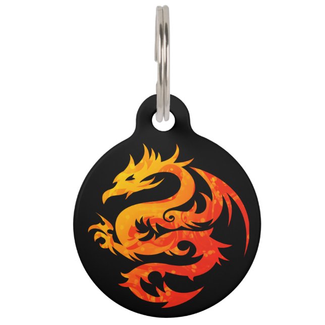 FIERY DRAGON PET TAG (Front)