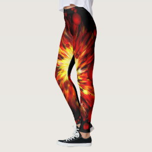 Fiery Explosion Leggings