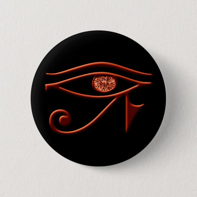 Fiery Eye Of Horus Button (Front)