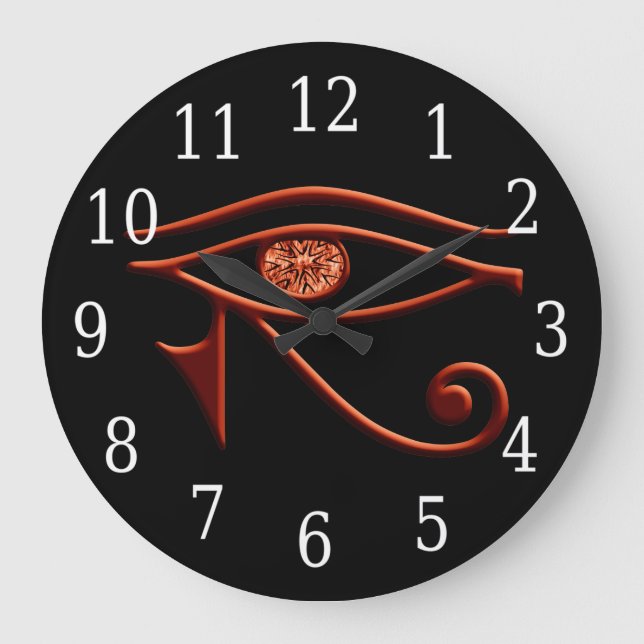 Fiery Eye Of Horus Clock (Front)
