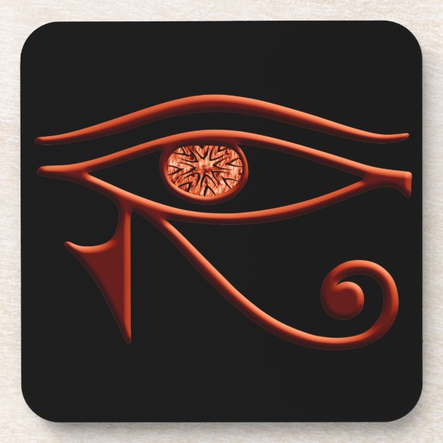 Fiery Eye Of Horus Coasters (Front)