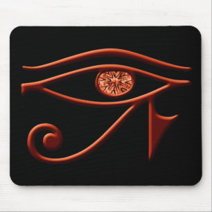 Fiery Eye Of Horus Mouse Pad