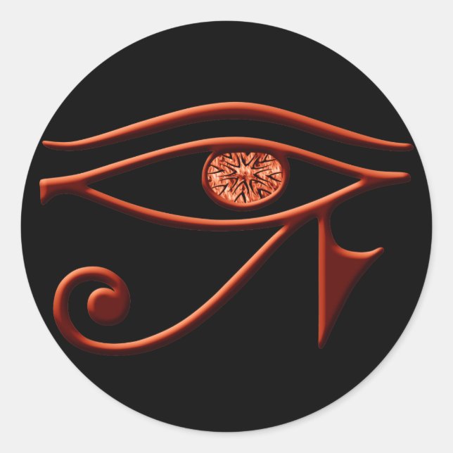 Fiery Eye Of Horus Stickers (Front)