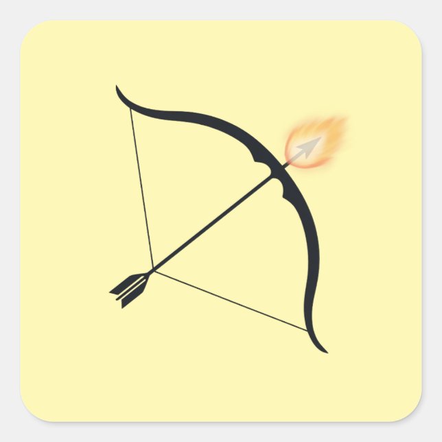 Fiery Focus – A Festival of Courage Square Sticker (Front)