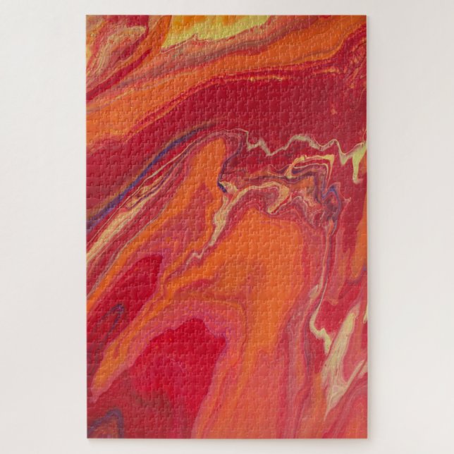Fiery Geode Jigsaw Puzzle (Vertical)