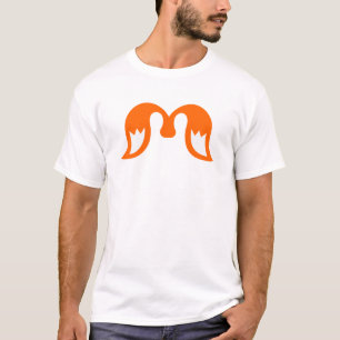 Fiery Gradient Wings M Letter T-Shirt