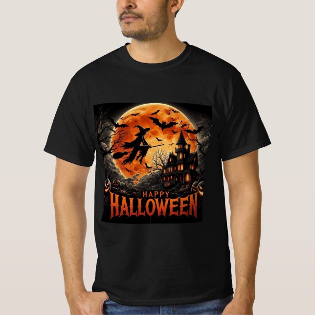 Fiery Halloween Horror Tee - t-shirt (Front)