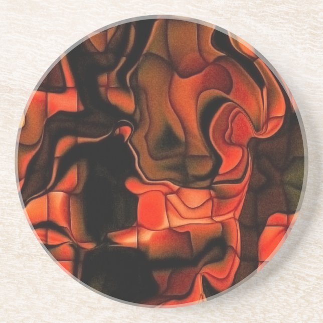 Fiery Jigsaw Coaster (Front)