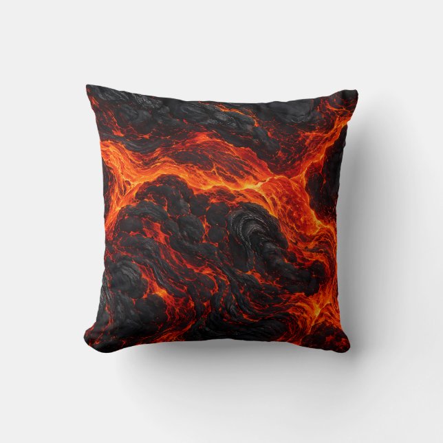Fiery Lava Flow Cushion (Front)