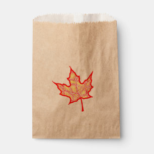 Fiery Leaf Favour Bag
