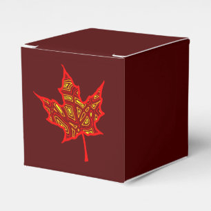Fiery Leaf Favour Box