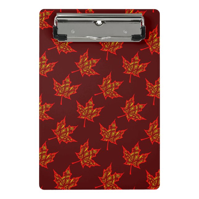 Fiery Leaves Mini Clipboard (Front)
