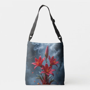 Fiery Lily Fantasy Crossbody Bag