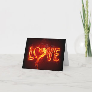 Fiery Love Holiday Card