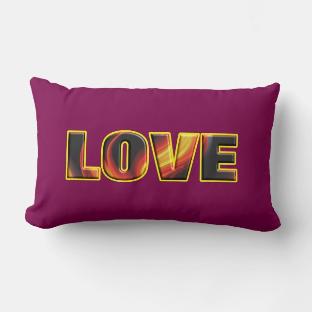 FIERY LOVE LUMBAR CUSHION (Front)