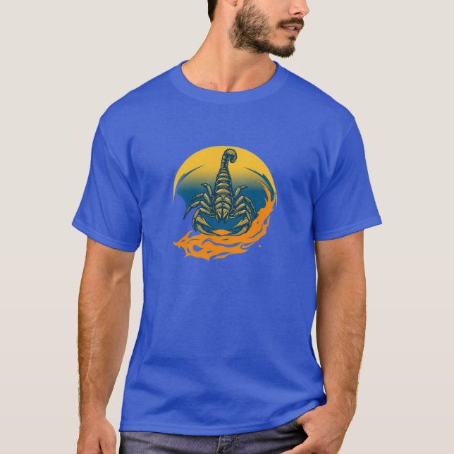Fiery Lunar Scorpion T-Shirt (Front)