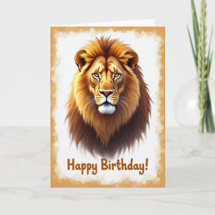 Fiery Mane Birthday Card