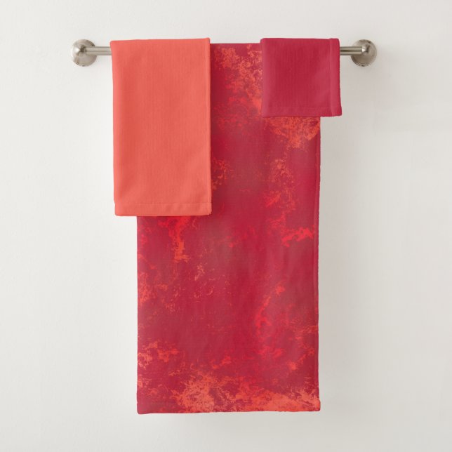 Fiery Mirage  Bath Towel Set (Insitu)