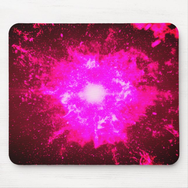  Fiery Nebula Sci-Fi Art Mousepad (Front)