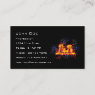 Fiery Nuclear Facility Business Card