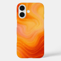 Fiery Orange Gold Marble iPhone / iPad case