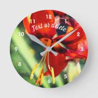 Fiery Orange Lily Flower Personalized